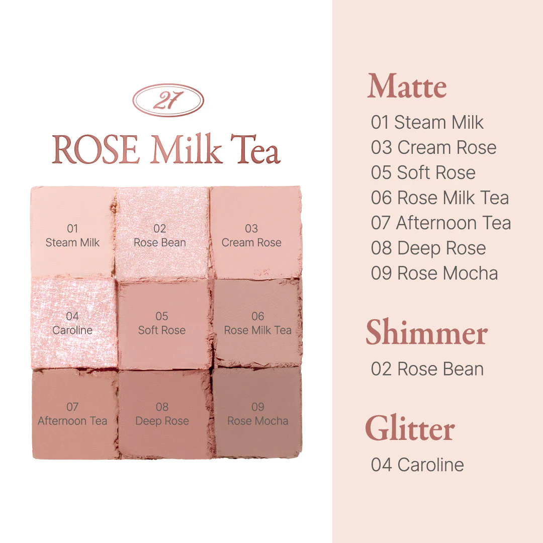 Eyeshadow Palette 27 Rose Milk Tea - Image 6